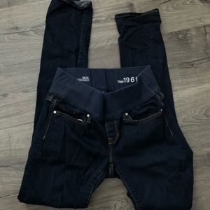 Maternity jeans - skinny leg dark wash